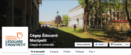 Le cégep Édouard-Montpetit performe bien sur Facebook.
