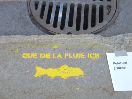 Suivre le Chemin du poisson jaune à Saint-Lambert.