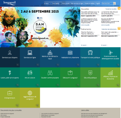 La Ville de Longueuil est hébergé sur un nouveau site Internet.
