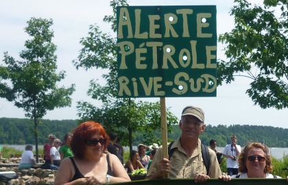 Alerte Pétrole Rive-Sud s'oppose au passage de l'oléoduc.