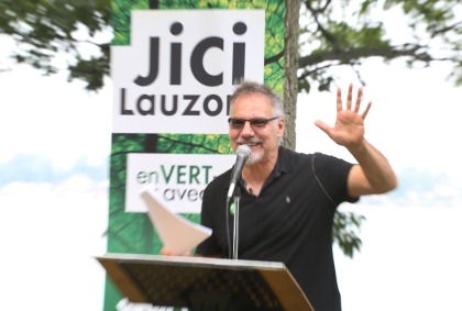 Le candidat du Parti vert, Jici Lauzon.