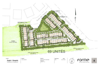 Projet domiciliaire d'envergure à Saint-Bruno-de-Montarville.
