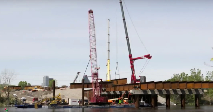 L'accès au chantier du pont Champlain est interdit aux plaisanciers.