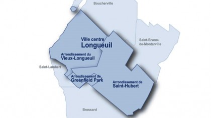 L'agglomération de Longueuil.