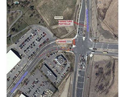 Fermeture partielle du boulevard Armand-Frappier et du chemin du Fer-à-Cheval