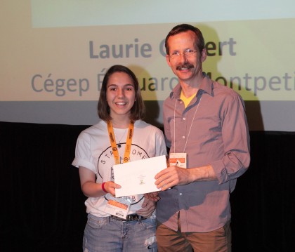 Laurie Gilbert a remporté une bourse RIASQ de 200 $.
