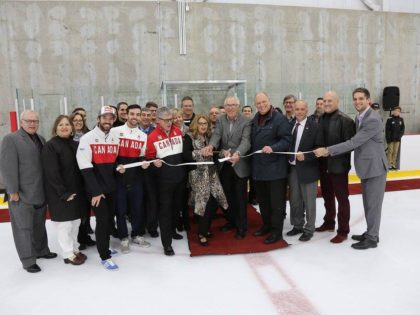 Inauguration des patinoires à Sainte-Julie.